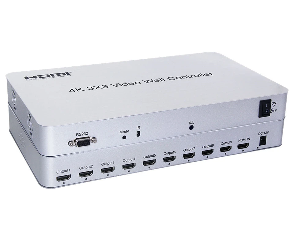 4K HDMI 3x3 video seinakontroller